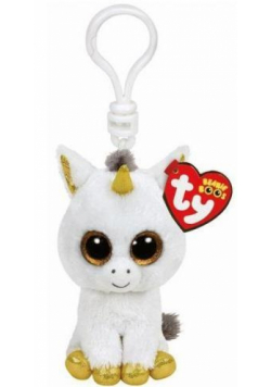 Beanie Boos Pegasus - Biały Jednorożec brelok