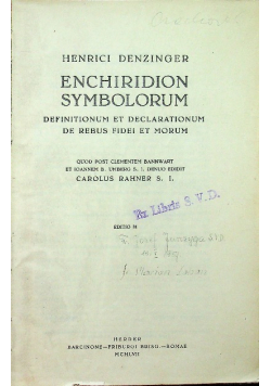 Enchiridion Symbolorum