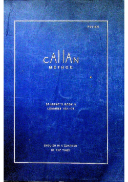 Callan Method Students Book 6 Lessons 162 - 175