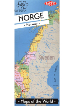 Puzzle Mapa Norwegii 1000