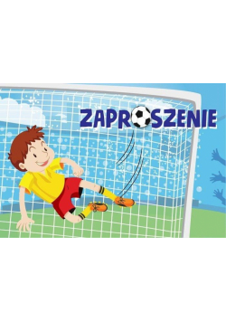 Zaproszenie ZZ-069 Piłkarz, bramka (5 szt.)