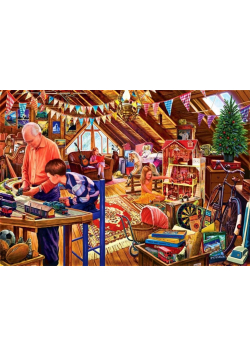 Puzzle 1500 Strych pełen zabawek