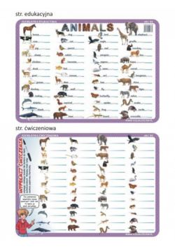 Podkładka edu. 04 - Animals - język angielski