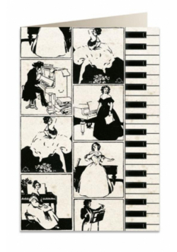Karnet B6 + koperta 5731 Pianino