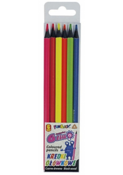 Kredki ołówkowe Fluo 6 kolorów