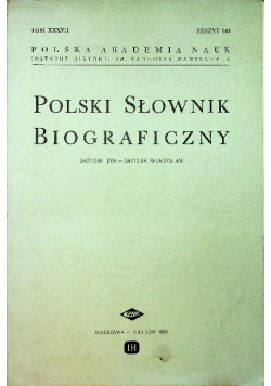 Polski Słownik Biograficzny Tom XXXV / 1 Zeszyt 144