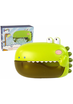 Dinozaur do kąpieli produkujący bańki zielony