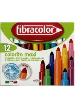 Mazaki Colorito maxi 12 kol.  FIBRACOLOR