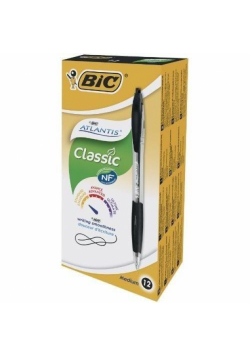 Długopis Atlantis Classic czarny (12szt) BIC