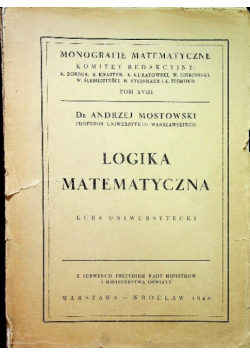 Logika matematyczna 1948 r.