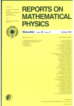 Reports on Mathematical Physics 60/2 wer.zagr.