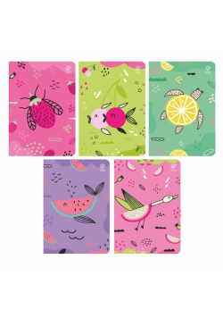 Zeszyt A5/16K 3-linia kolor Fruits (10szt)