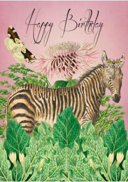 Karnet B6 z kopertą Urodziny Zebra