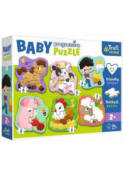 Puzzle Baby Progressive - Farma TREFL