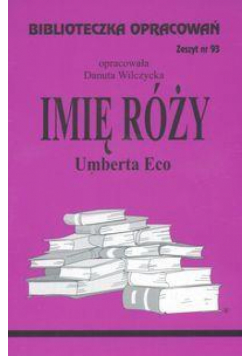 Biblioteczka opracowań nr 093 Imię Róży