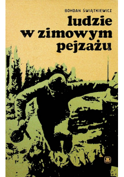 Ludzie w zimowym pejzażu