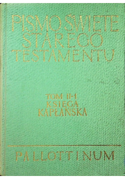 Pismo Święte Starego Testamentu  Księga Kapłańska