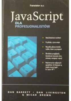 JavaScript dla profesjonalistów