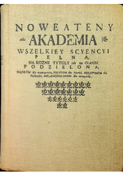 Nowe Ateny albo akademia wszelkiej sciencyi