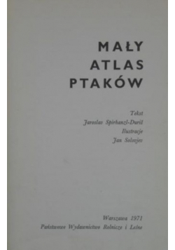 Mały Atlas Ptaków