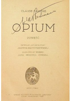 Opium 1919 r.