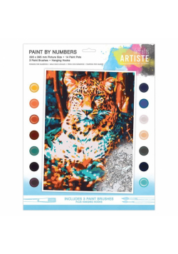Malowanie po numerach - Leopard