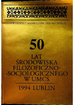 50 lat środowiska filozoficzno-socjologicznego