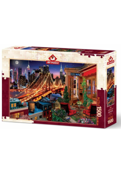 Puzzle 1500 Nowy York, Widok na taras