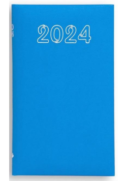 Kalendarz 2024 tygodniowy Standard - niebieski