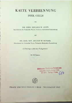 Kalte verbrennung fuel cells
