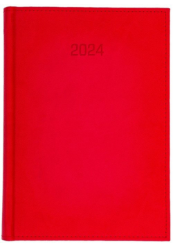 Kalendarz 2024 A5 tygodniowy Vivella czerwony