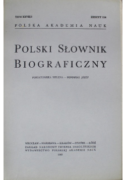 Polski Słownik Biograficzny tom XXVII zeszyt 114