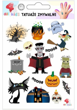 Tatuaże zmywalne dla dzieci Halloween 1
