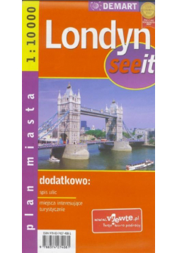 See it Londyn 1:10 000 plan miasta DEMART