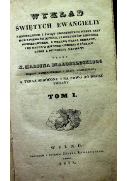 Wykład Świętych Ewangieliy tom 1 1838 r.