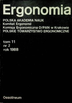 Ergonomia Tom 11 nr 2