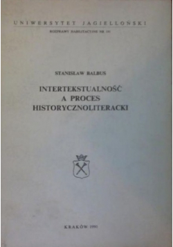 Intertekstualność a proces historycznoliteracki