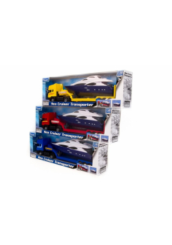 Tir laweta Scania + jacht 1:48 mix TEAMA