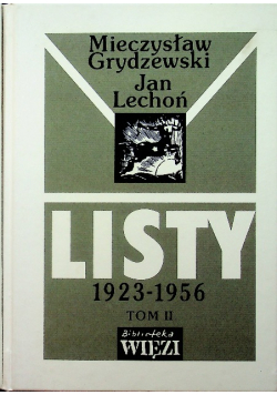 Lechoń Listy 1923 - 1956 tom II