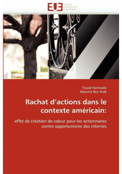 Rachat d actions dans le contexte américain