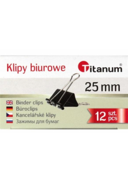 Klipy biurowe 25mm 12szt
