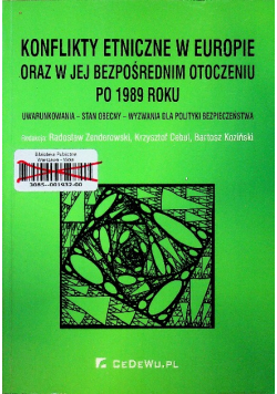 Konflikty etni bezpośrednim otoczeniu po 1989 roku