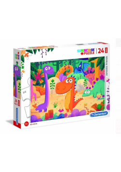 Puzzle 24 maxi Super kolor Jurassic friends