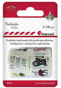 Naklejki na taśmie Boże Narodzenie mix 2szt.