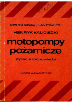 Motopompy pożarnicze