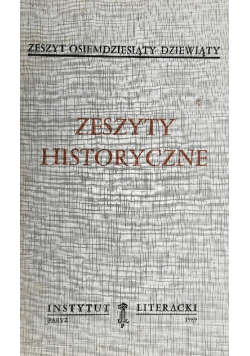 Zeszyty Historyczne zeszyt 89