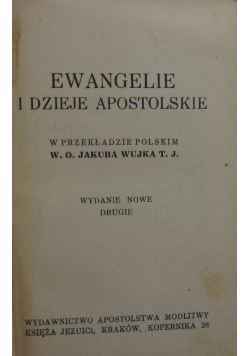 Ewangelie i Dzieje Apostolskie 1938 r