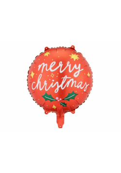 Balon foliowy Merry Christmas 45cm MIX