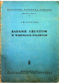 Badanie gruntów w warunkach polnych