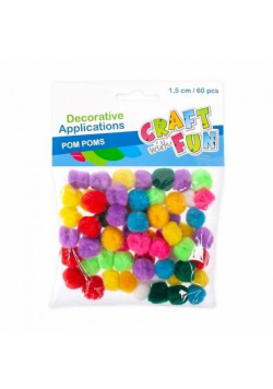 Ozdoba dekoracyjna pompon mini 60el